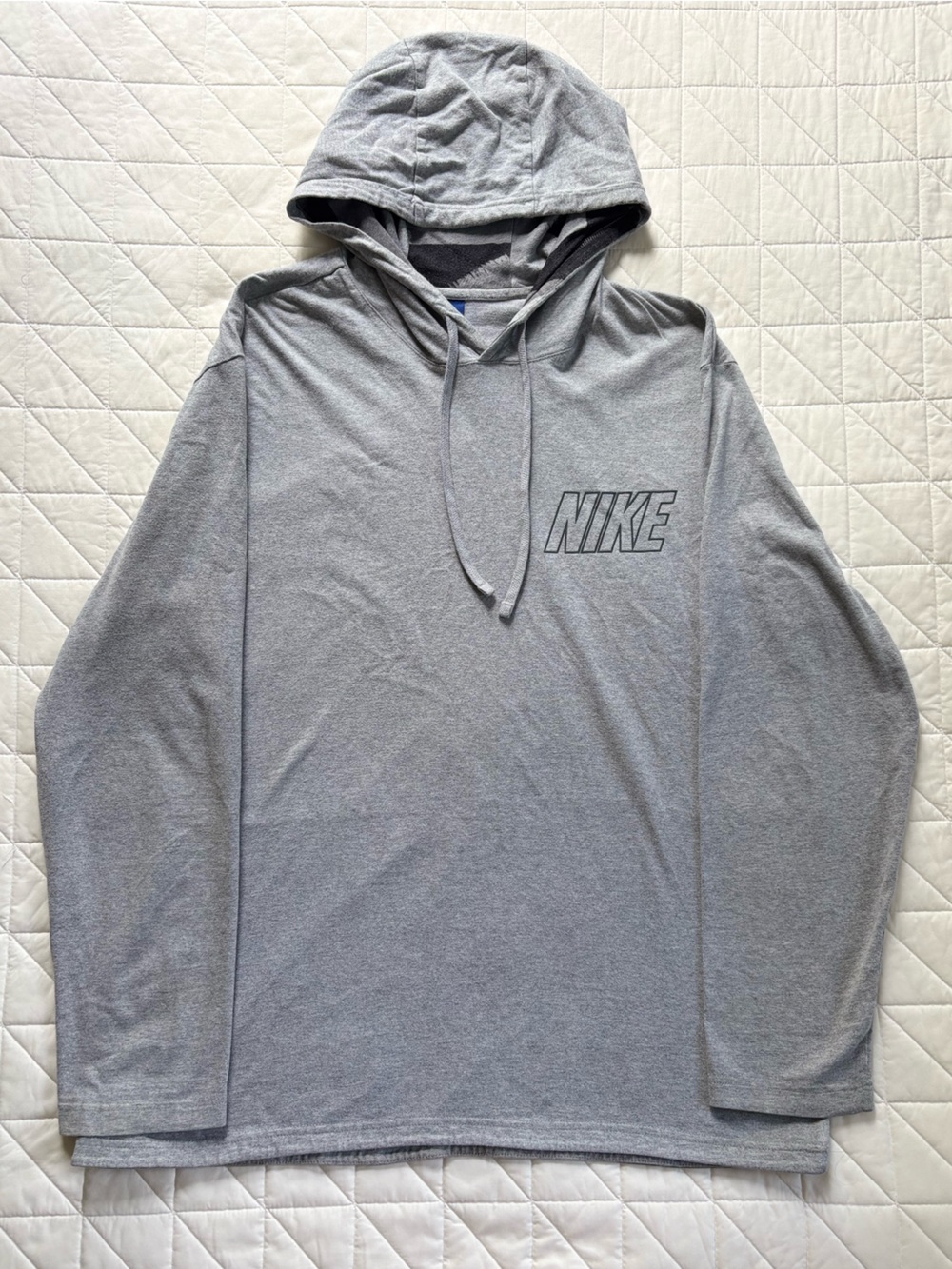 Nike Grey Black Camo Lightweight Hoodie - Men’s Size 2XL - Like New